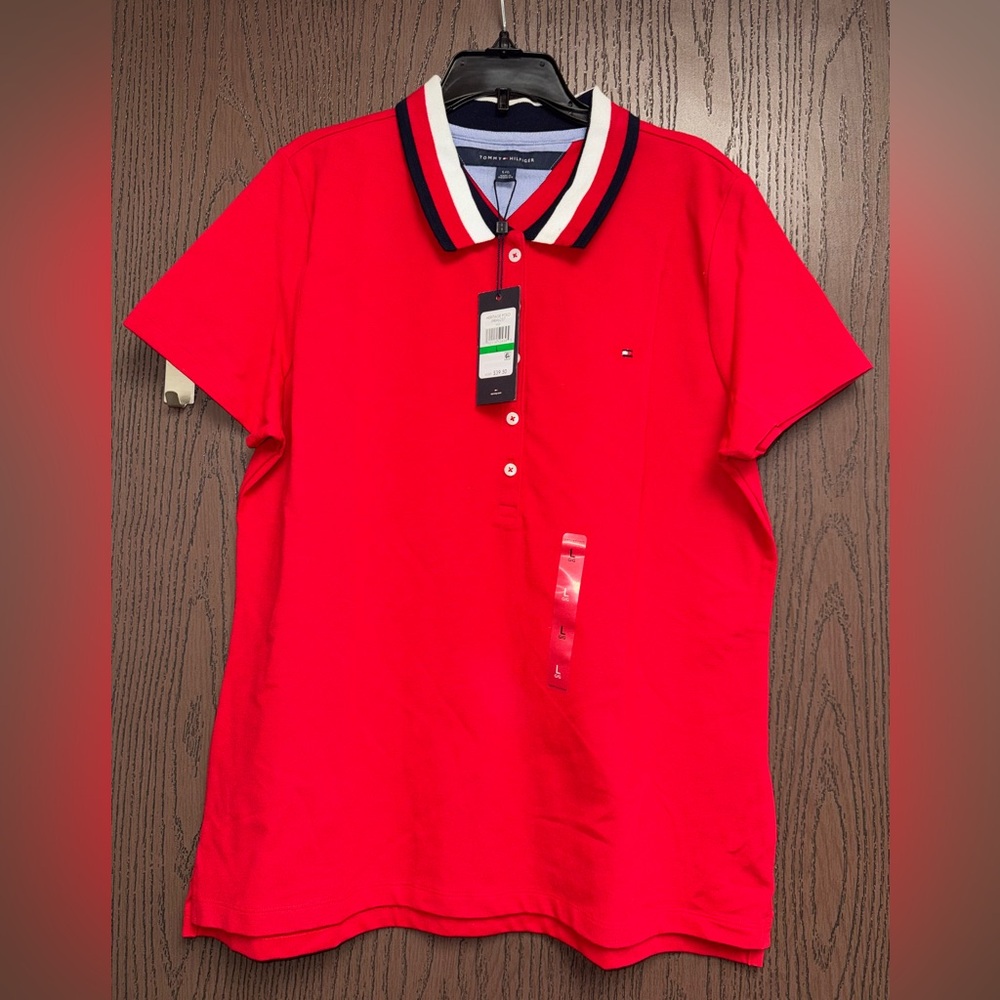 Tommy Hilfiger Vibrant Red Polo Shirt